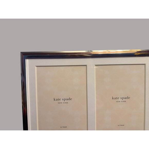 Lenox & Kate Spade Double Invitation Picture Frame Silverplate & Rose Gold - Picture 8 of 11